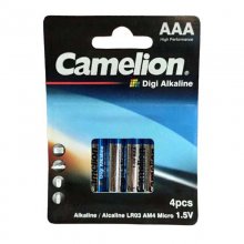 باتری نیم قلمی کملیون Digi Alkaline بسته 4 عددی (کارتی)